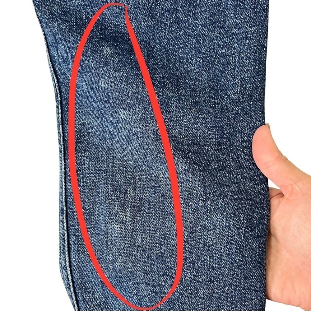 RE/DONE Originals Ankle Crop Jeans Women's 25 Mid70s Blue High Rise Vintage Slim - Picture 15 of 16